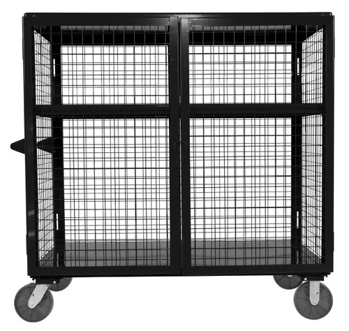 Vestil Welded Security Carts Black