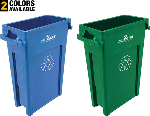 Quantum Thin Recycling Containers Trash Cans | Material Flow