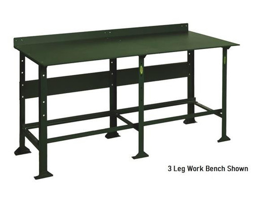 Pollard Brothers 3/8" Steel Plate Top Extra Heavy Duty Work Bench Green & Gray 