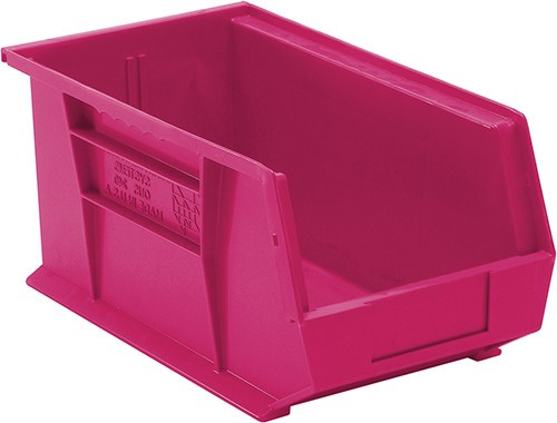 Quantum QUS240-PK Pink Ultra Stack Hang Bin | Material Flow