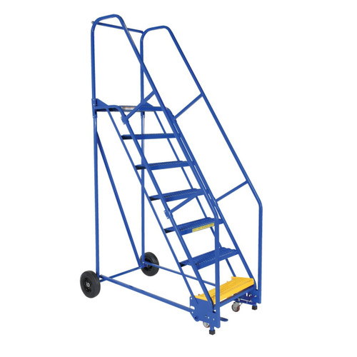 Vestil Rolling Warehouse Ladder Model No. LAD-7-14-G with 7 Steps