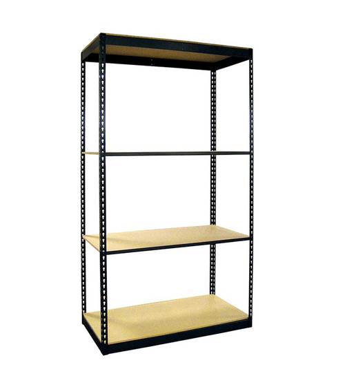 Boltless Shelving Units - 4 Shelf - 48"W x 24"D x 84"H 
