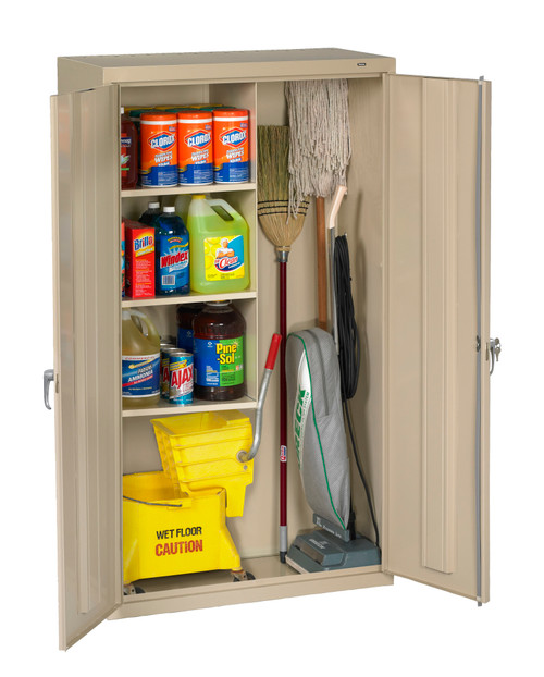 Tennsco Janitorial Supply Storage Cabinet