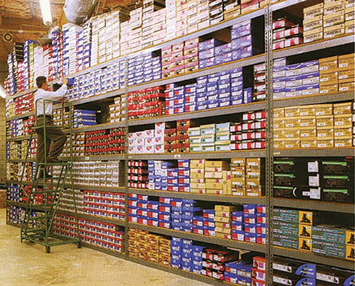 3B-4830-84W Bulk Shelving Racks with Particle Board Decking - 48"W x 84"H - 3 Shelves - 3