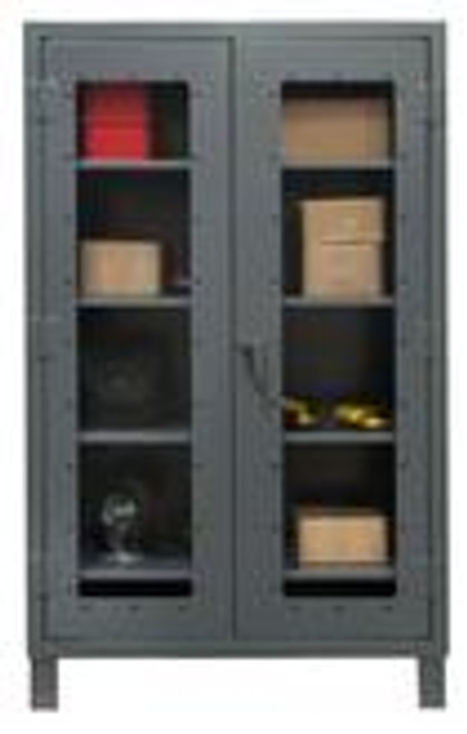 Durham Extra Heavy Duty Clearview Lockable Storage Cabinet Model No. HDCC244866-3S95