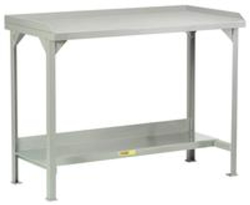 Little Giant Welded Steel Workbenches with Back and End Stops Model No. WSL2-2448-36 Little Giant Welded Steel Workbenches with Back and End Stops Model No. WSL2-2448-36
