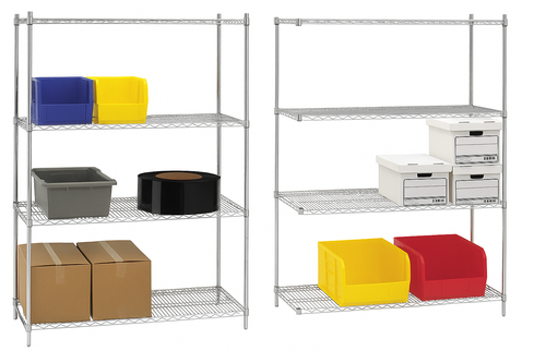 Material Flow Chrome Wire Shelving Special Deals While Supplies Last