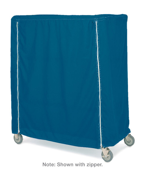 Metro Shelving and Cart Covers - 24 inches Deep (Shown with Zipper)