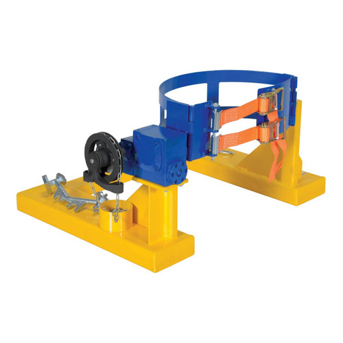 Vestil DCR-205-20 Fork Truck Drum Carrier Rotators with 15 Foot Pull Chain Rotation - Material Flow