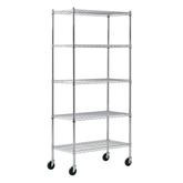 Sandusky Mobile Industrial Chrome Wire Shelving