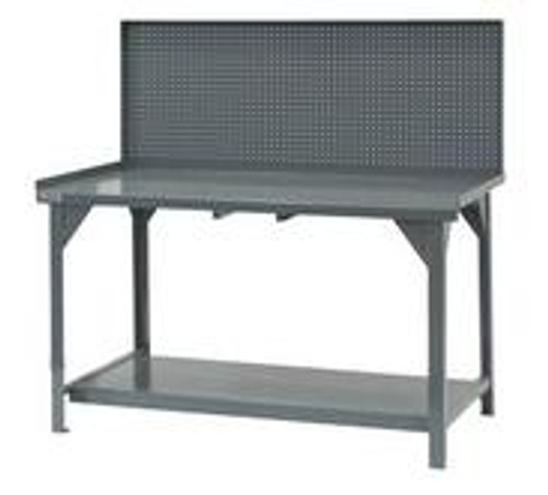 Durham Heavy Duty Specialty Workbench with Lips Up and Peg Board Model No. DWB-3060-BE-PB-95