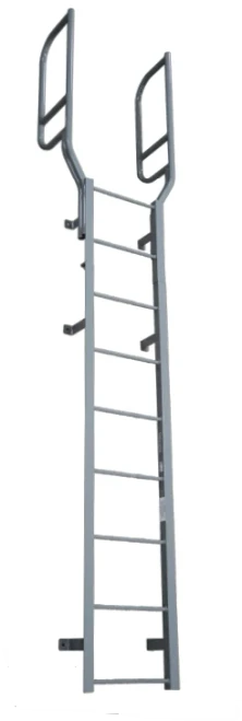 Cotterman Series F and M Fixed Steel Ladders with Walk-Thru Handrails F5W