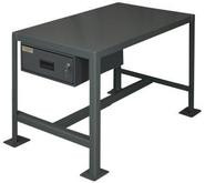 Durham Medium Duty Machine Table with Drawer and Top Shelf Only Model No. MTD243624-2K195