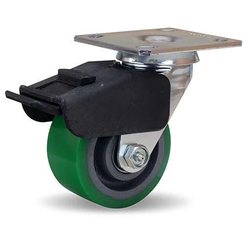 Hamilton Combination Brake Casters   S-BC-4DB  (Shown with Duralast Wheel)