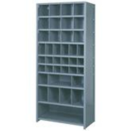 Lyon 38-Compartment Bin Shelf Unit - 36" x 12" x 84"