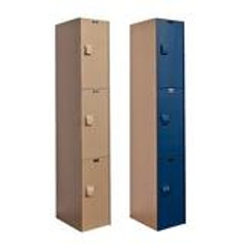 Hallowell Triple Tier AquaMax Solid Plastic Lockers