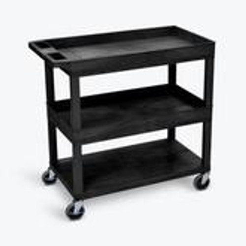 LUXOR 32x18 Cart - Two Tub/Bottom Flat Shelf LUXOR 32x18 Cart - Two Tub/Bottom Flat Shelf