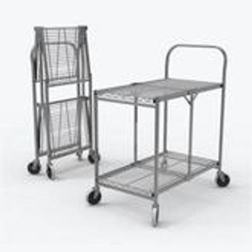LUXOR Two-Shelf Collapsible Wire Utility LUXOR Two-Shelf Collapsible Wire Utility