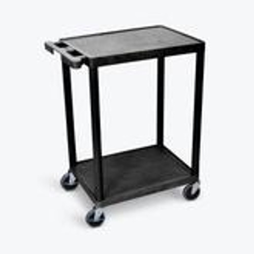 LUXOR Flat Shelf Cart - Two Shelves LUXOR Flat Shelf Cart - Two Shelves