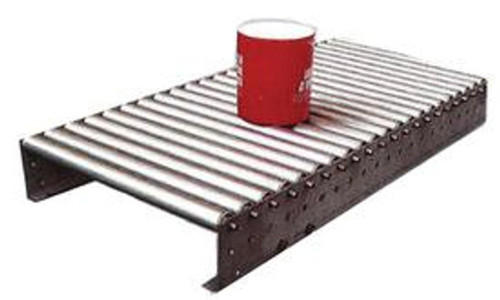 Roll-A-Way 034-SR-0105-10 3/4 Inch Galvanized Steel Micro Roller Conveyors - 10 Ft Length - 1