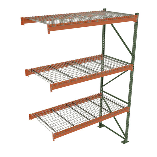 Teardrop Storage Rack - Add-on Unit with Deck - 96 in x 36 in x 12 ft