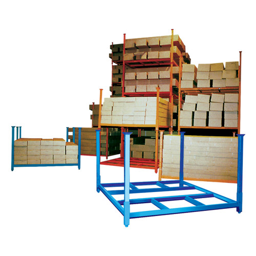 Material Flow Portable Stacking Racks