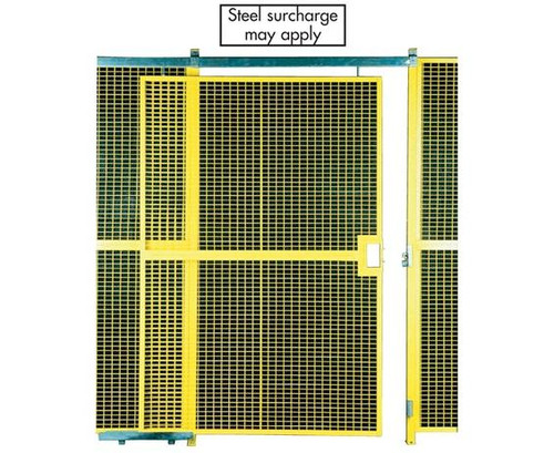 Jesco High Security Wire Partition System: Full Height Single Slide Doors Jesco High Security Wire Partition System: Full Height Single Slide Doors