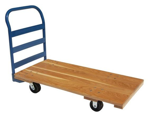 All States Equipment All Wood Deck Truck 6 in Rubber on Steel Wheel All States Equipment All Wood Deck Truck 6 in Rubber on Steel Wheel