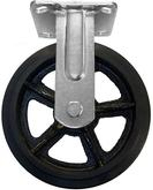 Material Flow Mold-On Rubber Iron Core Rigid Casters