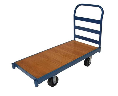 All States Equipment Steel Frame Wood Deck Truck, 5 in Standard Polyolefin Wheels