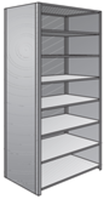 Pacific 8 shelf closed unit clip shelving Pacific 8 shelf closed unit clip shelving