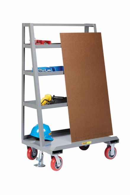 Little Giant AF4S-2436-6PYFL A-Frame Sheet & Panel Truck with Back Shelf Storage