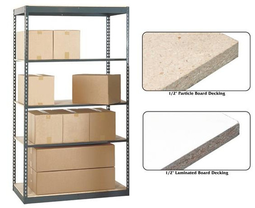 Jaken Co. Boltless Shelving Unit With Shelving Types 200a Shelving - Complete 5 Shelf Units