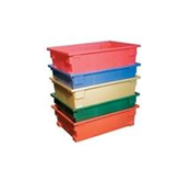 Bayhead Heavy Duty Molded Plastic Stacking and Nesting Totes