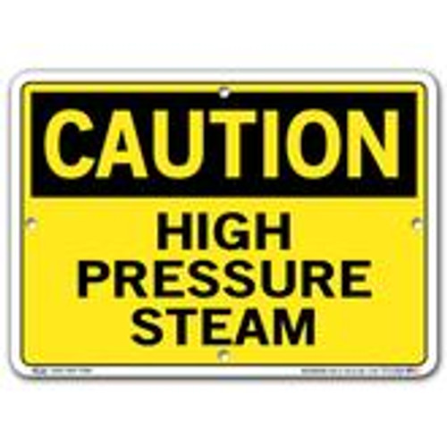 Vestil Caution High Pressure Steam