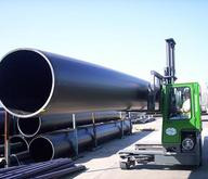 Combilift Moving and Storing Pipe in the Yard