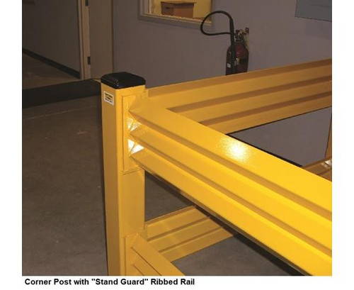 Save-TY Yellow Stand Guard Ribbed Rail Save-TY Yellow Stand Guard Ribbed Rail
