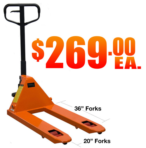 Material Flow CPJ2036 Pallet Jacks 20"W x 36"L Forks