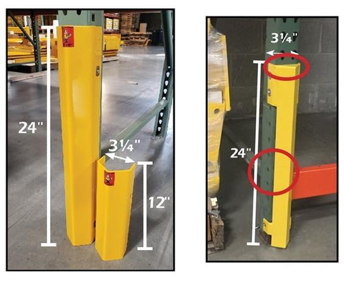 Save-TY Yellow Side Mounted Post Protectors Save-TY Yellow Side Mounted Post Protectors