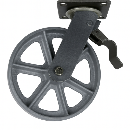 Material Flow CA6 Series 8 Inch Casters with Swivel Lock Brakes