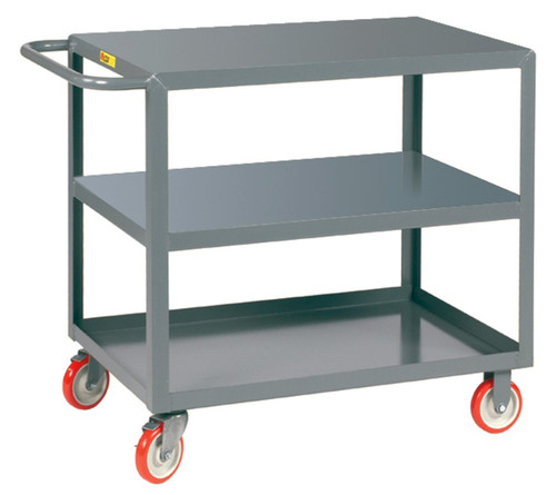 Little Giant 3LG-2448-BRK Welded Service Carts - 3 Shelves | Material Flow