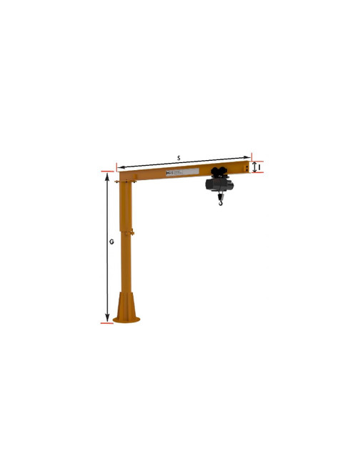 Handling Systems Light Duty Pillar Base Mounted Jib Crane Handling Systems Light Duty Pillar Base Mounted Jib Crane