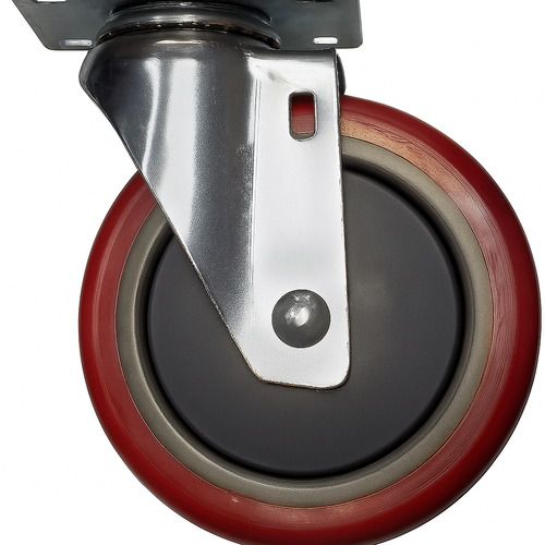 Material Flow CA4 Series Polyurethane CA4-5PU SWIVEL Medium Duty Casters 5 Inch