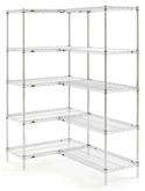 Super Erecta Starter and Add-On Units - 5 Chrome Shelves