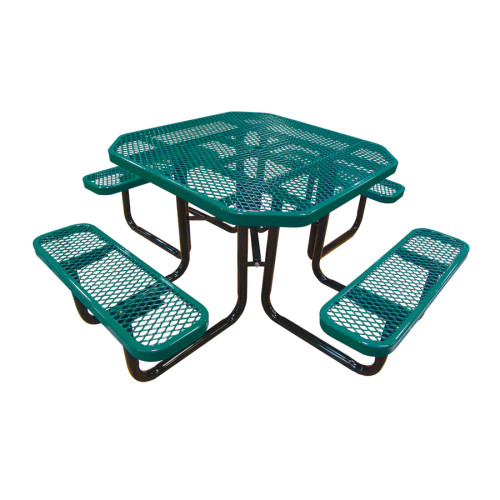46 Inch Octagonal ADA Expanded Metal Table T460CTP-ADA, Green