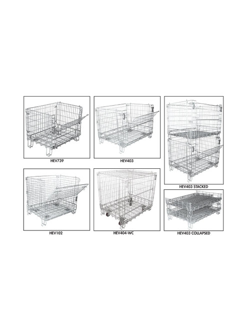 Open Foot Wire Containers