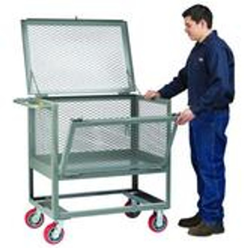 Little Giant Raised Platform Trucks with Drop-Gate and Lid