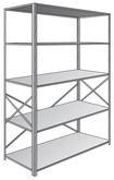 Deluxe Open Shelf 5-Shelf Drawing