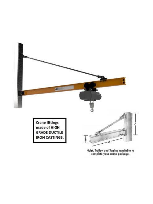 Handling Systems Wall Bracket - Tie Rod Jib Crane Handling Systems Wall Bracket - Tie Rod Jib Crane