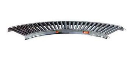 138G Steel Gravity Roller Conveyor 45 Degree Curved Section